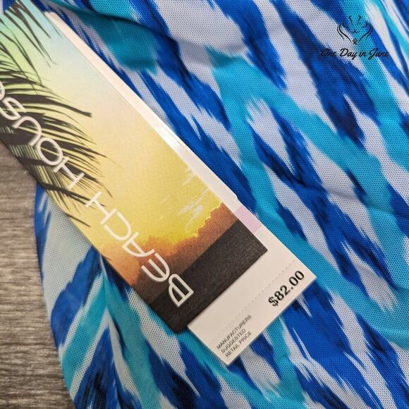 Beach House Layered Underwire Tankini Top Size 6 - Picture 5 of 5